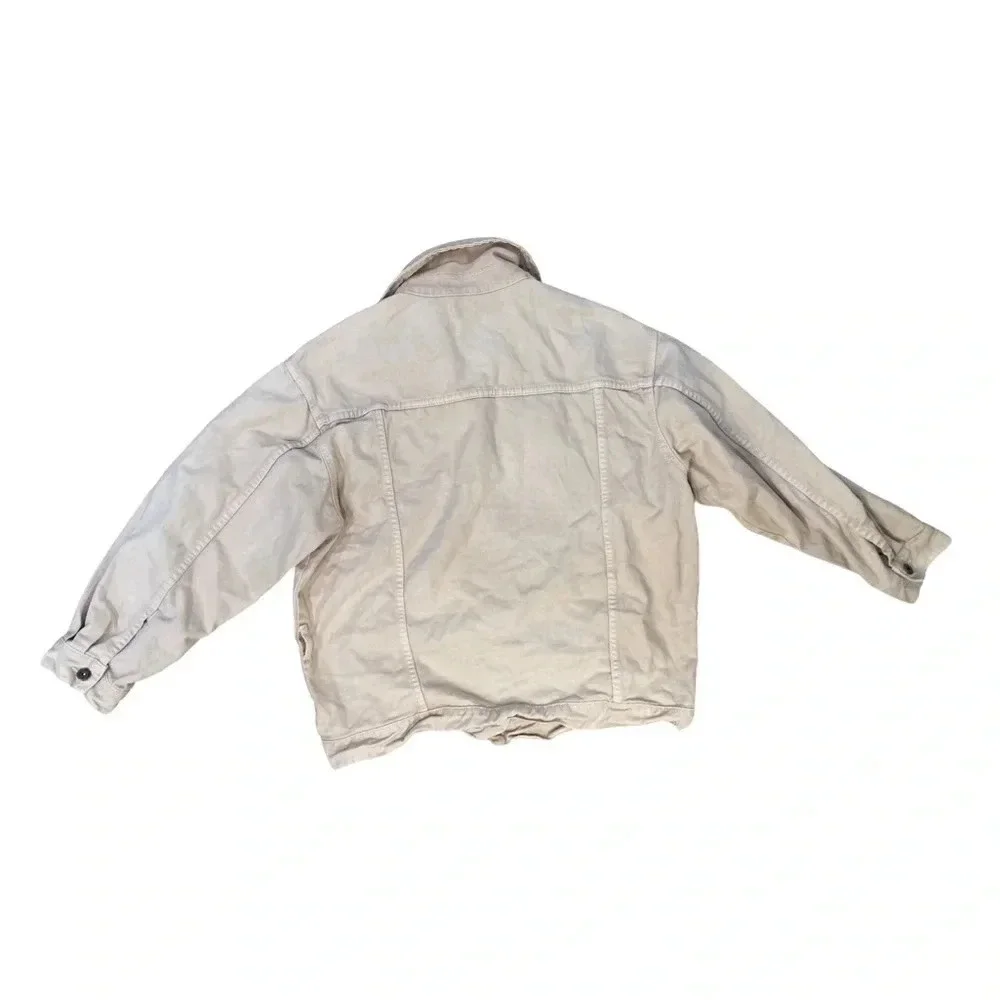Zara Z1975  Denim Jacket | Light Pink | Size L - Picture 2 of 9